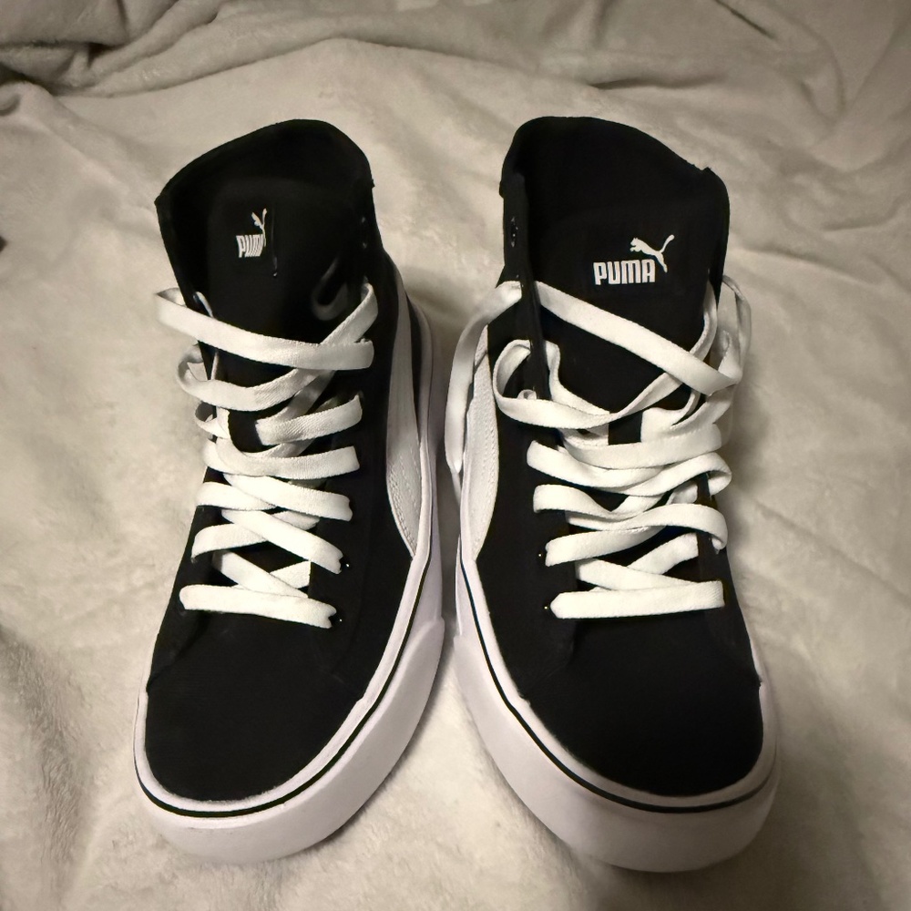Puma high top trainers
